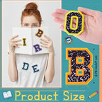 WILLBOND 52 Pcs Back to School Composition Poster Board Alphabet Patches 2.8 - Image 3