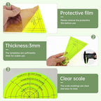 Acrylic Quilting Template Ruler, Design Plate, Patchwork Templates - Image 4