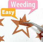 Bronze Glitter Heat Transfer Vinyl, Glitter Iron-On - Image 5