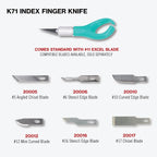 Excel Blades K71 Fingertip Craft Knife, #11 Blade, Rubber Grip - Image 5
