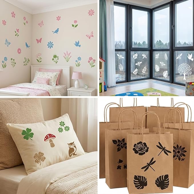 3 Inch Botanical Stencils for Painting - Image 7