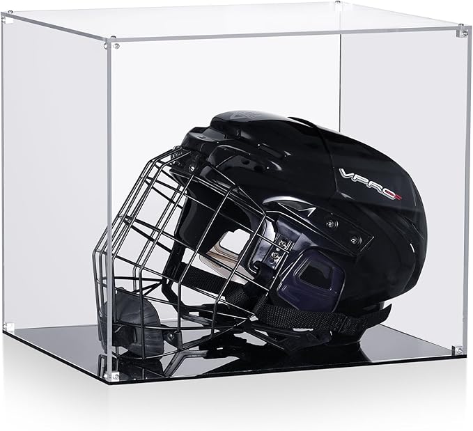 All Clear Acrylic Helmet Display Case, Assembly Box by MaiiTiproll