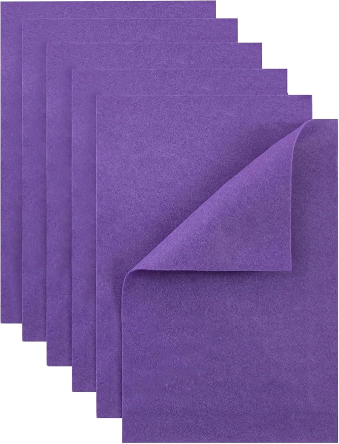 HaoFeiJH Purple Felt Fabric Sheets by HaoFeiJH