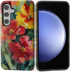 Case for Samsung Galaxy S23 FE Case, Vintage Floral Girly Design Hybrid Dual by Kapadiy