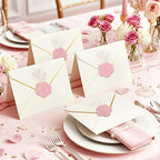 60Pcs Wax Seal Stickers, Wedding Invitation Envelope Seal Stickers Adhesive - Image 5