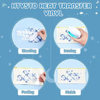 HTVSTD Car HTV Heat Transfer Vinyl 10 Sheets 12×10in Iron on Vinyl | - Image 4