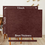 8 MM Thick Felt Furniture Pads, 15’’ x 12’’ Brown Felt Pads - Image 2