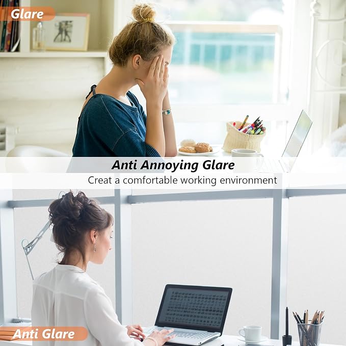Kromapolis Window Privacy Film Frosted Glass Window Film, Heat Blocking Privacy - Image 6