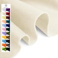 Ivory Soft Felt Fabric Sheet, 1.6mm Thick by Grainear