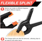 4 Pack Spring Clamps, 6inch Plastic Clips, Backdrop Clips, Big Clamps Heavy Duty - Image 4