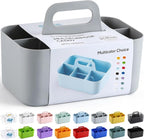 Multiuse Caddy Organizer with Handle, Portable Divided Plastic Tote Bin - Image 8