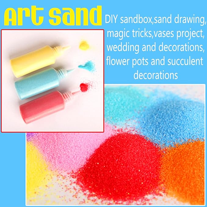 Guuozzli 36 PCS Art Sand Kit, DIY Scenic Sand Painting & Wedding Decoration - Image 5