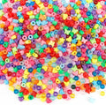 QPIXVB 1000PCS Pony Beads, Star Heart Beads by QPIXVB