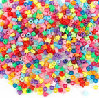 QPIXVB 1000PCS Pony Beads, Star Heart Beads by QPIXVB