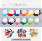 Hercicy 12 DIY Trucker Hats Kit, Sublimation Blank Baseball Caps - Image 2