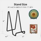 3 Pack 6 inch Metal Plate Stands - Image 2