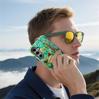 for Samsung Galaxy S25 Plus Case, Frog Stained Glass Pattern Glossy 2 in 1 - Image 7