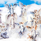 90Pcs Large Vintage Cherubs Angels Fairy Sculpture Art Scrapbook Sticker - Image 4