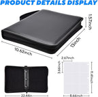 Portable 9-Pocket Trading Card Binder, Holds 1080 Cards - Image 5