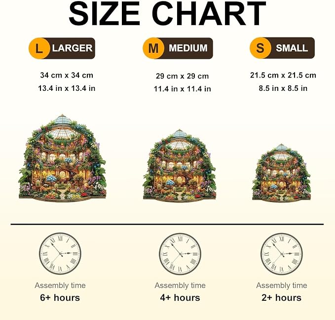 Mystic Garden Hall Puzzles Adults Gifts Wooden 270 Pieces 13.4 * 13.4in - Image 4