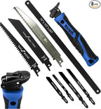 8-In-1 Multi Blades Hand Saw, Drywall Cutter. Hacksaw. Long Blade, Jab Saw by TOOLANTOOLS