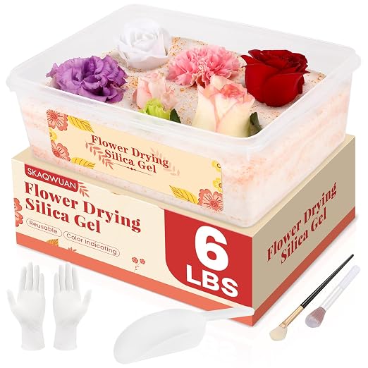 Silica Gel Flower Drying 6LBS, Flower Drying Silica Gel Crystals<1mm, Silica Gel by Unknown