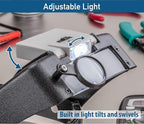 SE Illuminated Dual Lens Flip-in Head Magnifier, Head Magnifier, Tools - Image 4