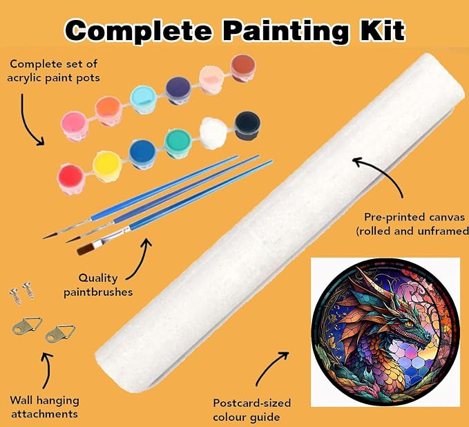 Meothan Dragon Paint by Numbers Kits - Image 4