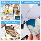 PRSTINCOL 6 Sets 300 Pcs Washi Stickers Book, Vintage Aesthetic Sticker Set - Image 3