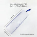 MAGDEPO 3X Page Magnifying Lens 4.75" x 7" Combo-Set 2 Bookmark Magnifier - Image 6
