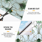 Stained Glass Window Privacy Film: Non-Adhesive Sun and Landscape Mosaic Design - Image 6