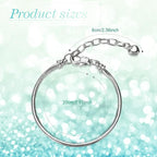 Hicarer 27 Pieces Snake Charm Bracelet Chain Adjustable Charm Bracelet Chain - Image 2