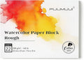 Fuumuui 9×12 Watercolor Paper Block, Textured Rough 100% Cotton Watercolor Paper by FUUMUUI