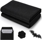 YOUEON 2 Pcs 36"x72" Large Black Felt Fabric by YOUEON