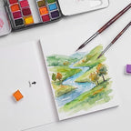 Fuumuui Watercolor Paper Block 5x7 Inch, Smooth Surface 100% Cotton Watercolor - Image 8