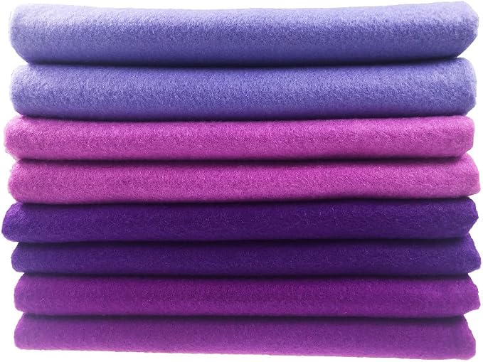 4pcs Thick 1.4mm Soft Felt Fabric Sheet Assorted Color Felt Pack DIY Craft - Image 3