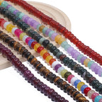 Songxi 5x8mm Natural Green Stone Rondelle Beads, Gemstone - Image 7