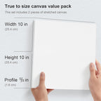PHOENIX 10x10 Inch Pack of 2 Canvas - Image 2