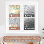 Haton Window Privacy Film, Stained Glass Rainbow Film Decorative Window Clings - Image 5