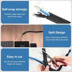 Nilight Cable Sleeve, 25ft-1/2inch Cord Management Sleeves, Braided Sleeving - Image 3