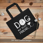 TOPDesign 6-Pack Super Strong Large 12oz Cotton Canvas Tote Bags, Reusable - Image 3