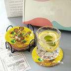 EWJRNSF 6 PCS Landscape Diamond Art Coasters Kit - Image 6