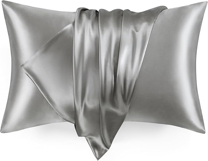 Love's cabin Satin Pillowcase Set of 2 Queen Size 20x30, Cooling Pillow Covers by Lovescabin