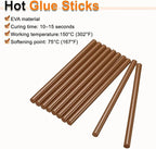 HARFINGTON 10pcs Hot Glue Sticks 0.43" Dia x 5.91" Long EVA Mini Hot Melt - Image 4