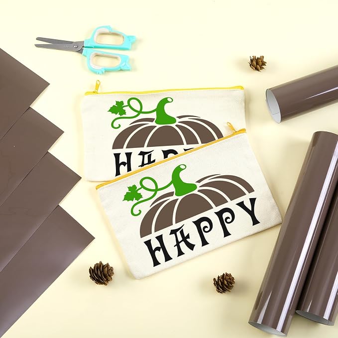 HTVSTD Deep Orange Boho HTV Heat Transfer Vinyl 8pcs 12×10in Iron on Vinyl | - Image 6