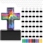 Teyva Daily Sand Art Crosses Crafts Faith Kit Bulk 36 Crosses Bottles 18 by Unknown