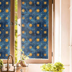 16“x118 Glitter Gold Blue Creative Art Window Films Decorative Window Privacy by Unknown
