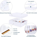5 Row Trading Card Storage Box, 2 Pack Cardboard Storage Box - Image 3