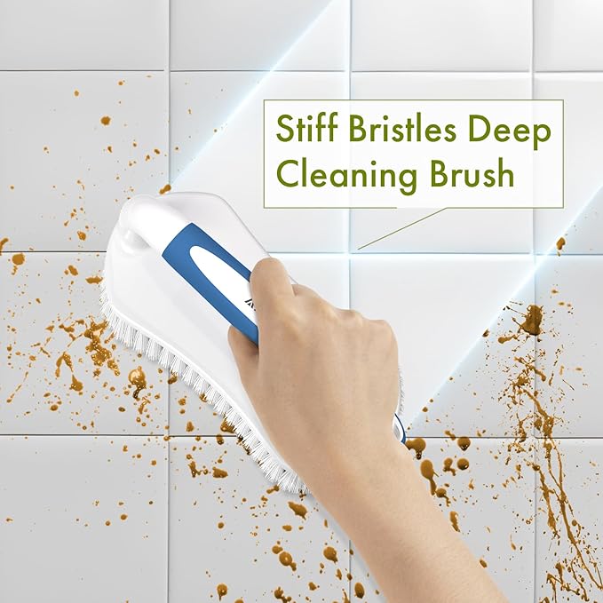 Amazer Scrub Brush for Cleaning Comfort Grip Shower Scrubber Flexible Stiff - Image 3