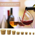 Jetec 120 Pcs Tapered Cork Stoppers, Wood | Variety Pack Corks, Wine Beer Glass - Image 8